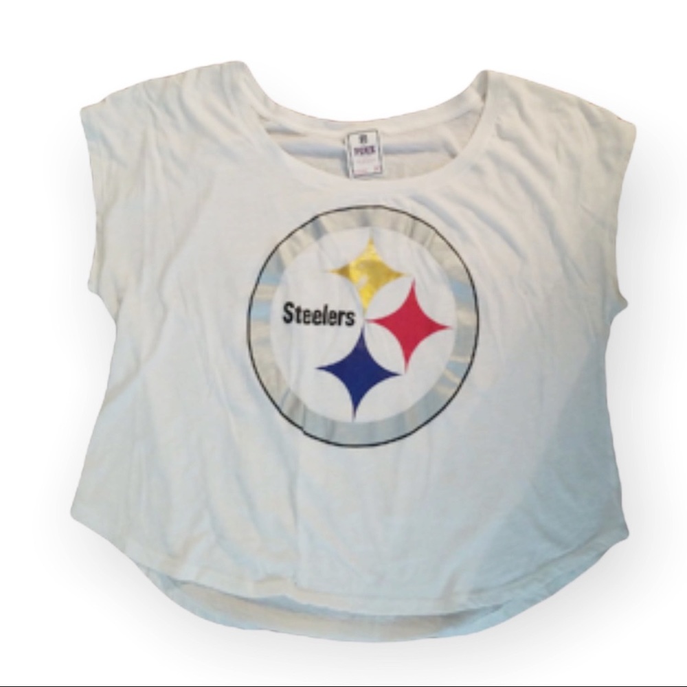❌❌SOLD❌❌Vs Pink Pittsburgh Steelers Tee - Like new - Size - Medium